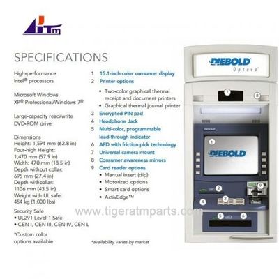Các bộ phận máy ATM Diebold Opteva 562, Mô-đun đầy đủ, Linh kiện dự phòng