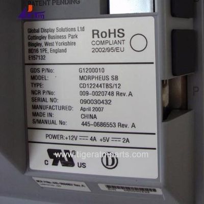Bộ phận máy ATM NCR 58XX màn hình LCD 12,1 inch 445-0686553 009-0020748
