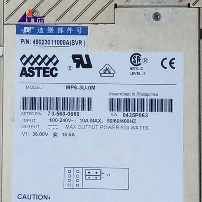 Các bộ phận máy ATM Diebold BCRM nguồn cung cấp điện 600W 49023011000A