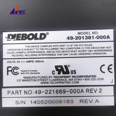 Chiếc máy ATM phụ tùng Diebold Opteva bàn phím bảo trì USB 49221669000A