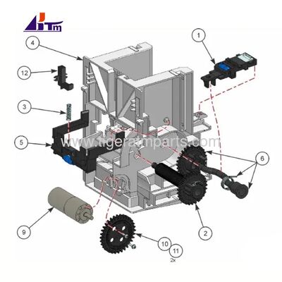 Linh kiện thay thế cho Máy in thẻ PVC ID SD460 Datacard với bộ ép màng