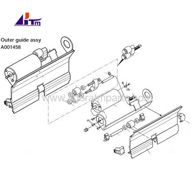 A001458 Cụm dẫn hướng ngoài NMD50 Glory Delarue NMD 050 Phụ tùng ATM